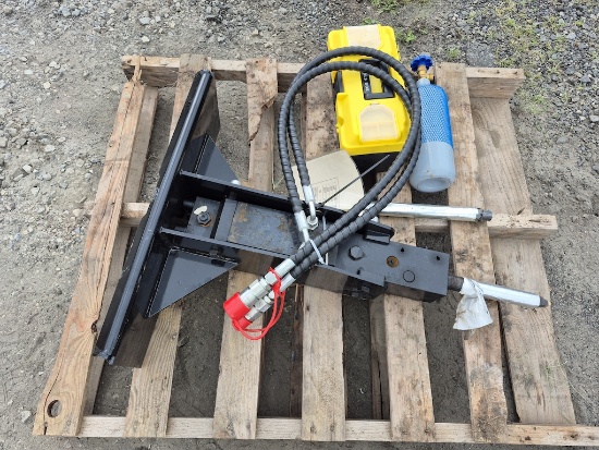 BRAND NEW VORX NL300TC SKID STEER HYDRAULIC BREAKER ATTACHMENT (SN24)