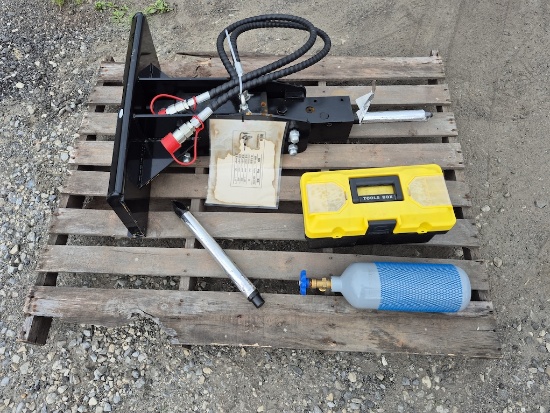 BRAND NEW VORX NL300TC SKID STEER HYDRAULIC BREAKER ATTACHMENT (SN22)