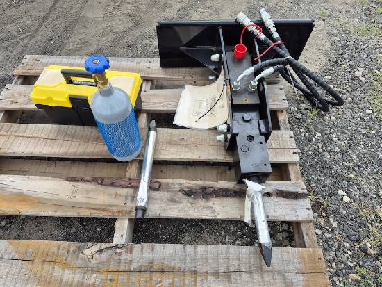 BRAND NEW VORX NL300TC SKID STEER HYDRAULIC BREAKER ATTACHMENT (SN19)