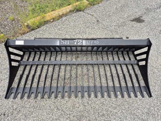 BRAND NEW 72IN SKID STEER ROCK BUCKET (NY40)