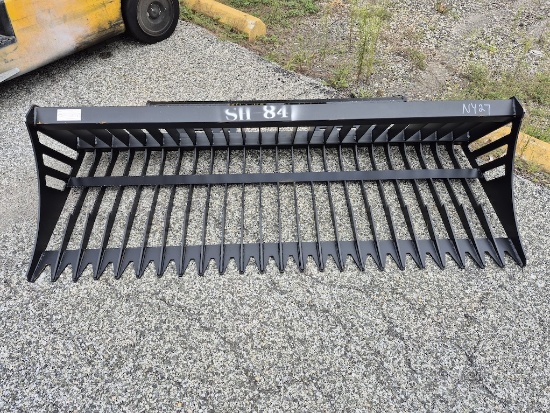 BRAND NEW 84IN SKID STEER ROCK BUCKET (NY27)