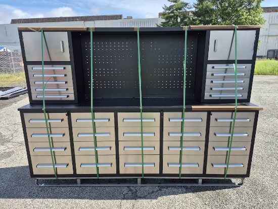 BRAND NEW 9.5FT 30 DRAWER 2 CABINET WORKBENCH (NY12)