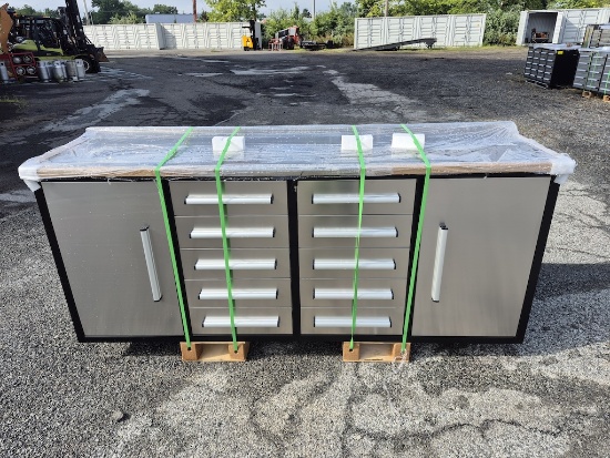 BRAND NEW 7FT 10 DRAWER 2 CABINET WORKBENCH (NY8)