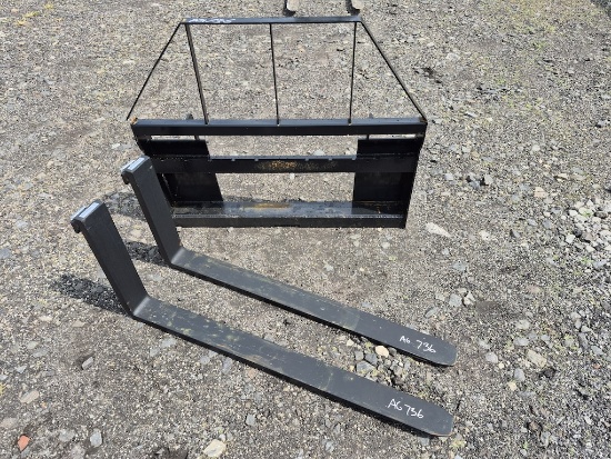 BRAND NEW 2026 MOWER KING SKID STEER FORK ATTACHMENT (AG736)