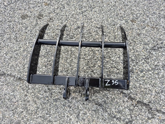BRAND NEW MINI EXCAVATOR RAKE ATTACHMENT (Z35)