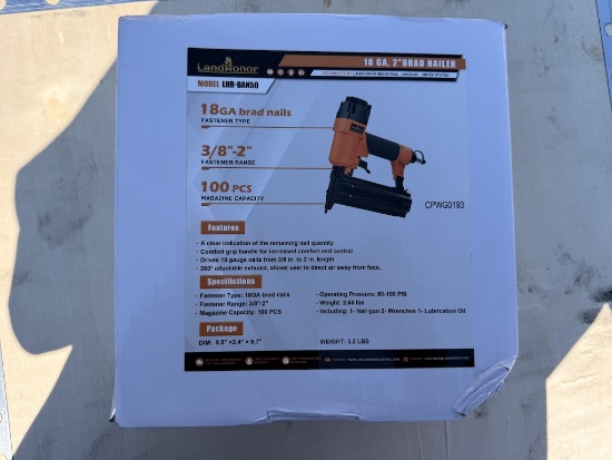 BRAND NEW LANDHONOR LHR-BAN50 2" NAIL GUN (WA59E)