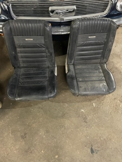 65' Mustang Black Pony Seats
