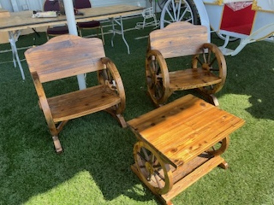 Mini wagon wheel set