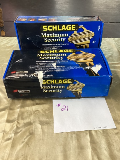 Schlage Max Security Deadbolts 2 boxes