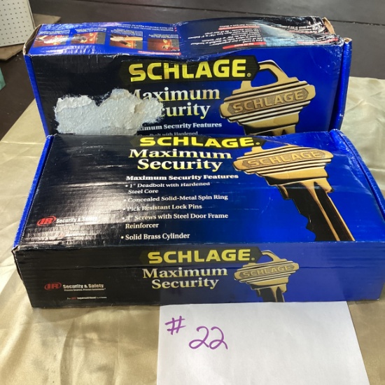 Schlage Max Security Deadbolts 2 boxes