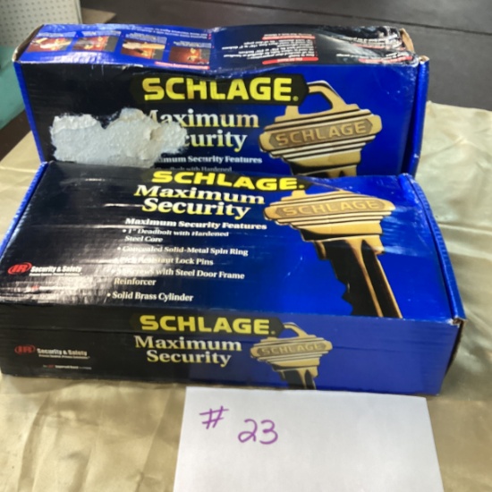 Schlage Max Security Deadbolts 2 boxes