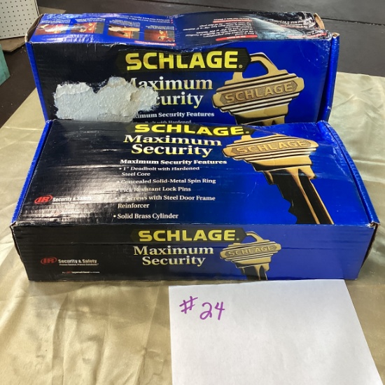Schlage Max Security Deadbolts 2 boxes