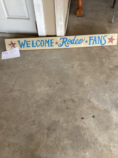 Rodeo Fans Sign
