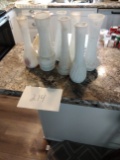 Milk Glass Vases (8)