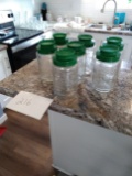 7 Glass Jars with lids