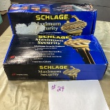 Schlage Max Security Deadbolts 2 boxes