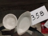 2 White Dishes