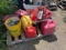 Pallet of Gas Cans and Sink