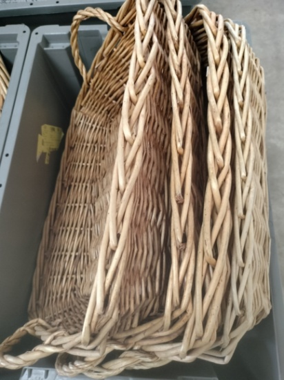 Baskets woven rectangle