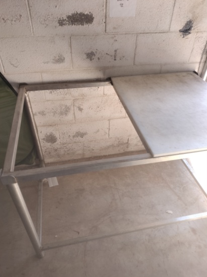 Stainless Steel Poly Top Table