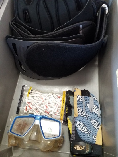 Back Brace, Golf Tees, Goggles