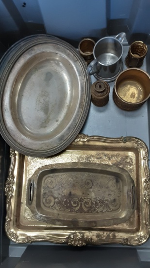 Silver Finish/ Metal Trinket Trays