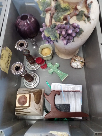 Vase, Candlesticks, Cross, Tea Light Candles