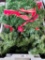 Christmas Tree Garland with Red Ribbon