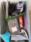 Stationary, Bag of Blue Sand, Small Mirror, Tive Tag,  Five Star Notebook, Composition Notebooks
