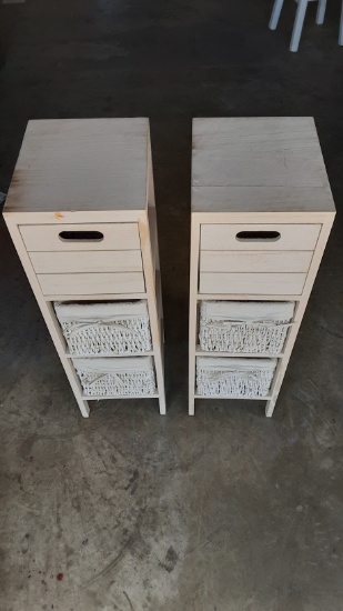 Wood Cabinet with Maize Drawers