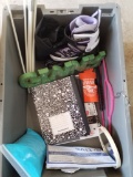 Stationary, Bag of Blue Sand, Small Mirror, Tive Tag,  Five Star Notebook, Composition Notebooks