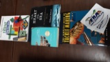 Books- Fishing, Better Homes and Garden Tiling, Novels