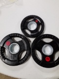 Weights 5lb, 5lb, 2.5lb