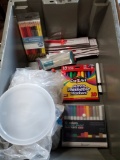 Washable Markers, Small Paint Brushes, Plastic Covers, Watercolor Pencils, Acrylic Paint Markers