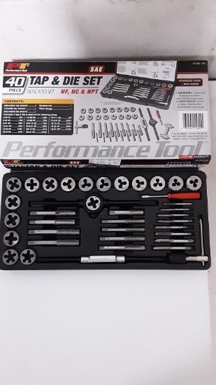 Performance Tool 40pc Tap and Die Set