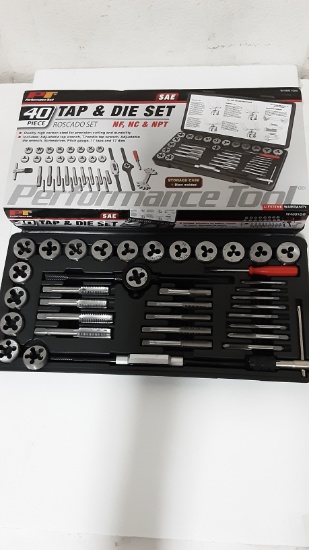 Performance Tool 40pc Tap and Die Set