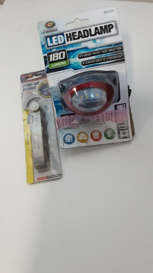 LED Headlamp,  Performance Tool Tune_up Gauge