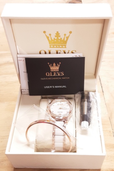 Olevs Watch and Bracelet Set