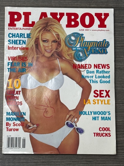 Playboy Magazine, June 2001 Edition Featuring Playmate of the Year