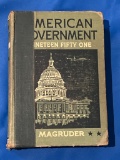 1951 Magruder’s American Government Hardcover Book