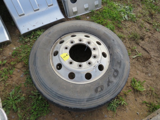 Toyo 295/75/22.5 Alum. wheels & tire
