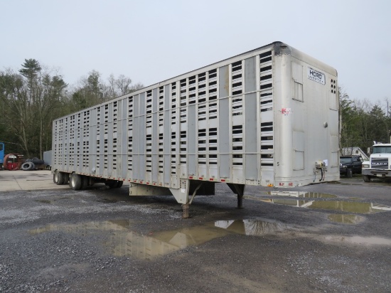 2000 Eby Double Deck trailer spread axle, 53' X