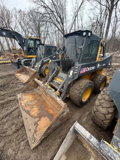 2023 320G John Deere, cab w/ac, ISO pattern, EH