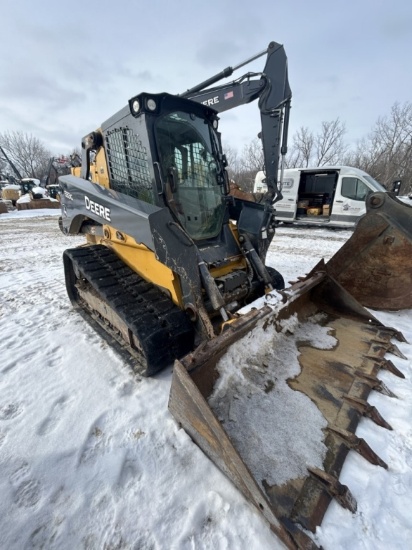 2019 John Deere 333G, Cab w/AC, EH joystick