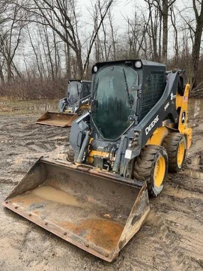 2024 John Deere 318G, Cab w/ac, EH joystick