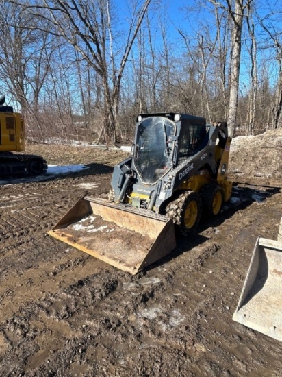 2024 John Deere 318G, cab w/ac, EH joystick