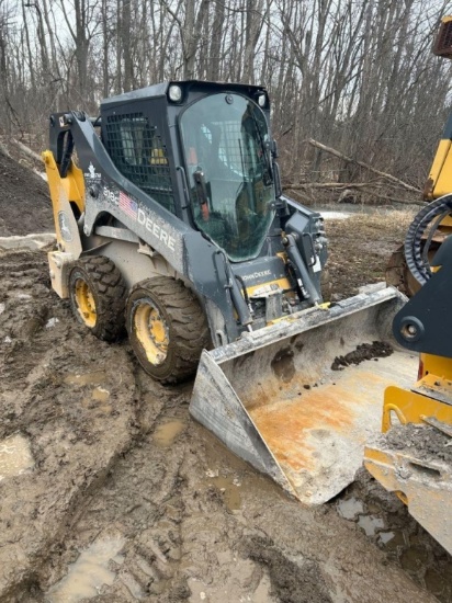 2024 John Deere 318G, cab w/ac, EH joystick