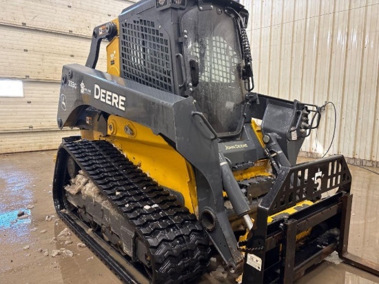 2021 John Deere 333G, cab w/ac, 2 speed, hi-flo,
