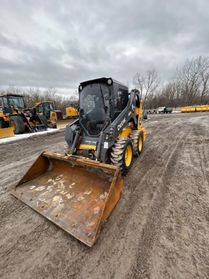 2023 John Deere 318G, cab w/ac, EH joystick