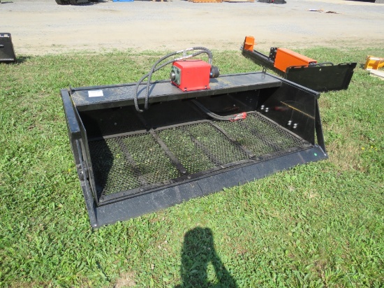 Skid steer vibrating bucket 79" width